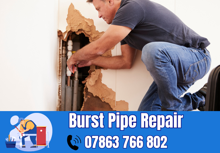 burst pipe repair Bowdon